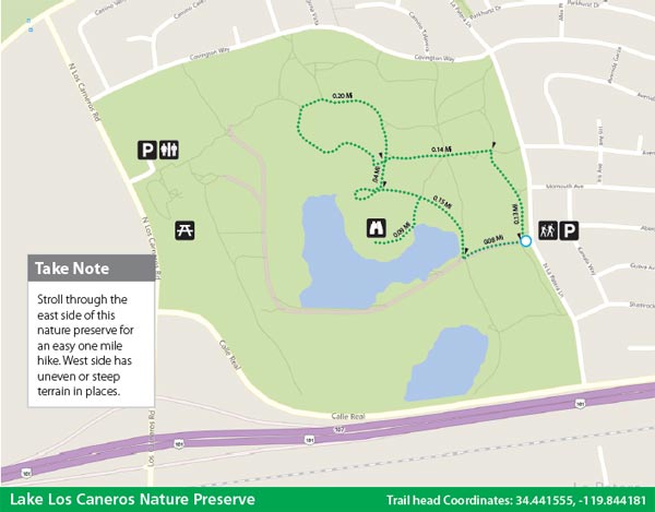 Lake Los Caneros Map