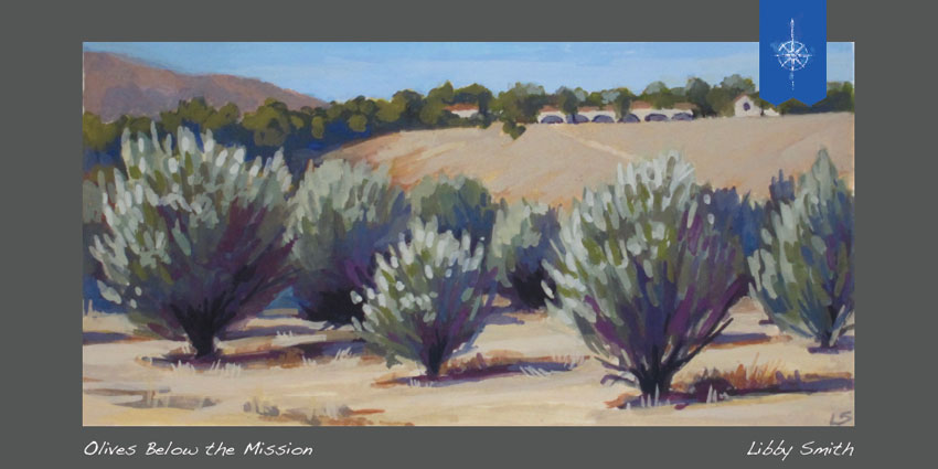 Olive Trees below the Mission