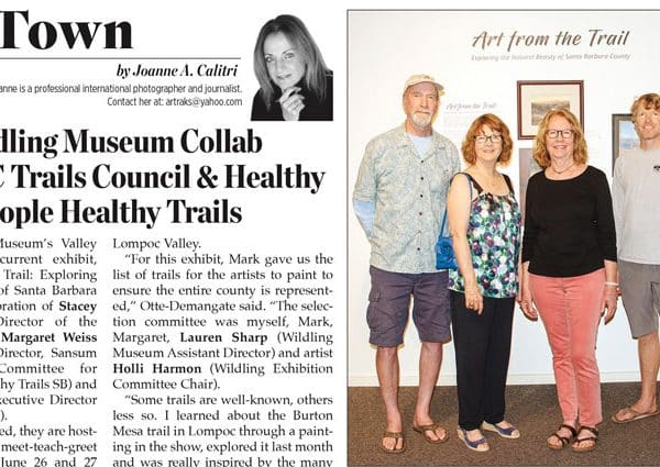 Trails + Art Article in Montecito Journal