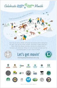 Poster for Healthy People Healthy Trails Month